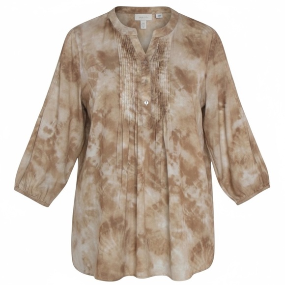 Chico's Watercolor Boho Tunic Blouse M - Picture 1 of 8